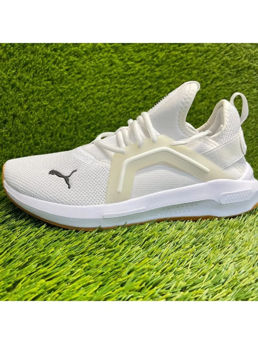 Puma Softride Enzo 5 Mens Size 7 White Athletic Running Walking Shoes Sneakers